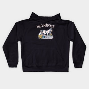 Milchmädchen Milchkanne Landwirtin Kids Hoodie